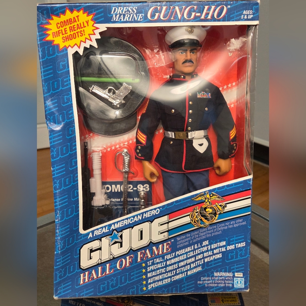 Hasbro G.I. Joe Hall of Fame Dress Marine Action Figure GUNG HO